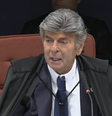 Luiz Fux durante seu voto no 4º dia do julgamento da trama golpista  Foto: Reprodução/Youtube/STF